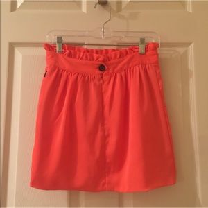 Orange mini skirt size small